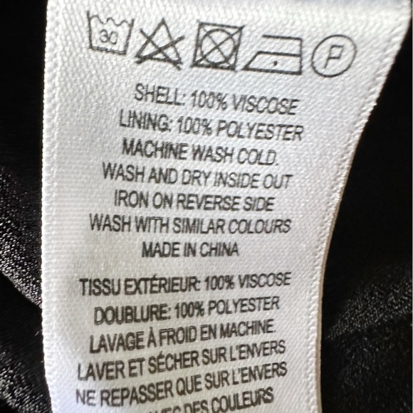 🏷️ NWT French Connection Emina Drape Belted Midi Dress in Black. Size 6-8 - Picture 6 of 7